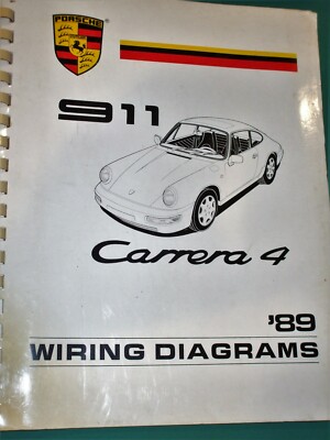 1989 Porsche 911 Carrera 4 Electrical Wiring Diagrams Manual | eBay