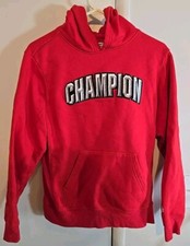 Champion Red Hoodie Size Youth Large