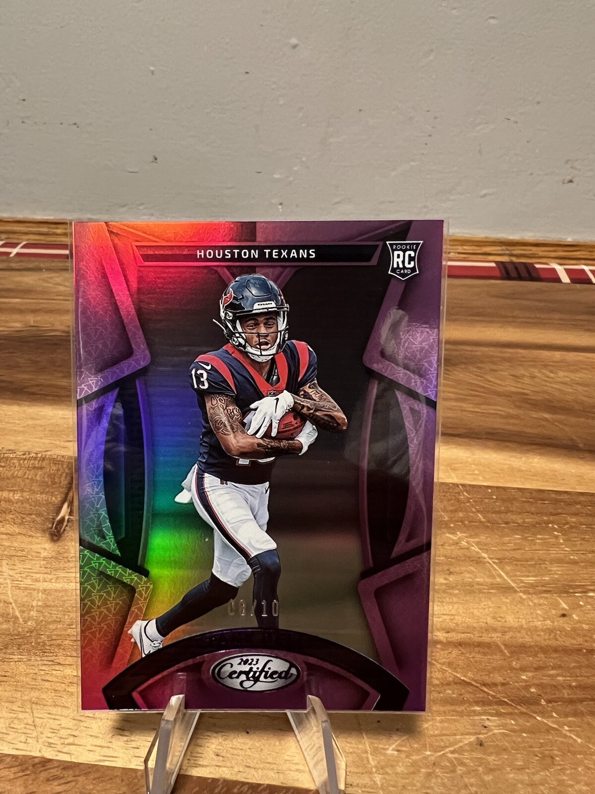 2023 Panini Certified Tank Dell, Purple, RC 8/10