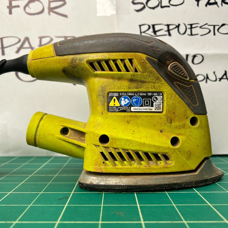 Ryobi CFS1503G Corner Cat Finish Sander Corded No Bag **FOR PARTS/REPAIR ONLY** - Image 2 of 4