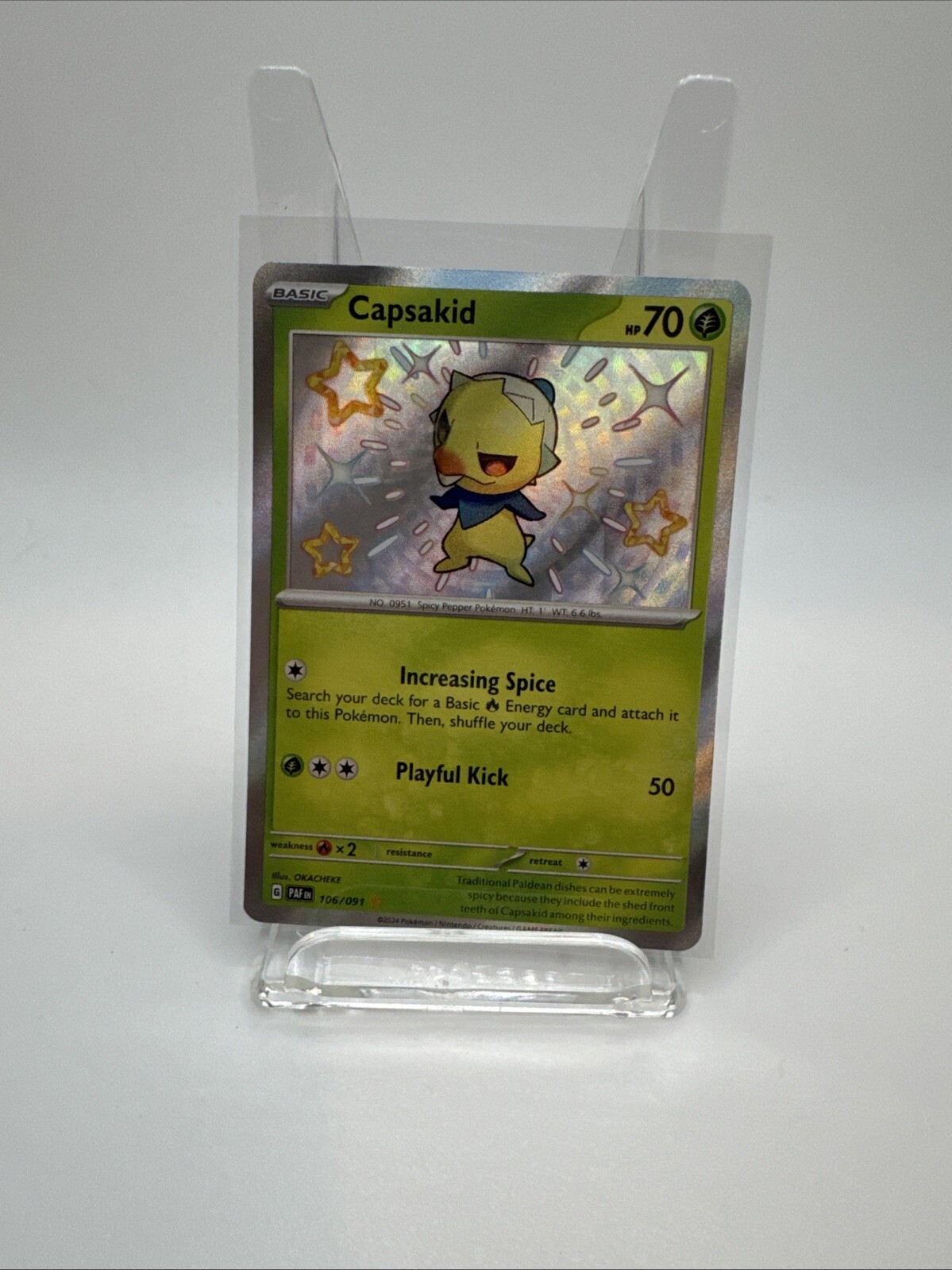 Capsakid 106/091 Sv: Paldean Fates Holo