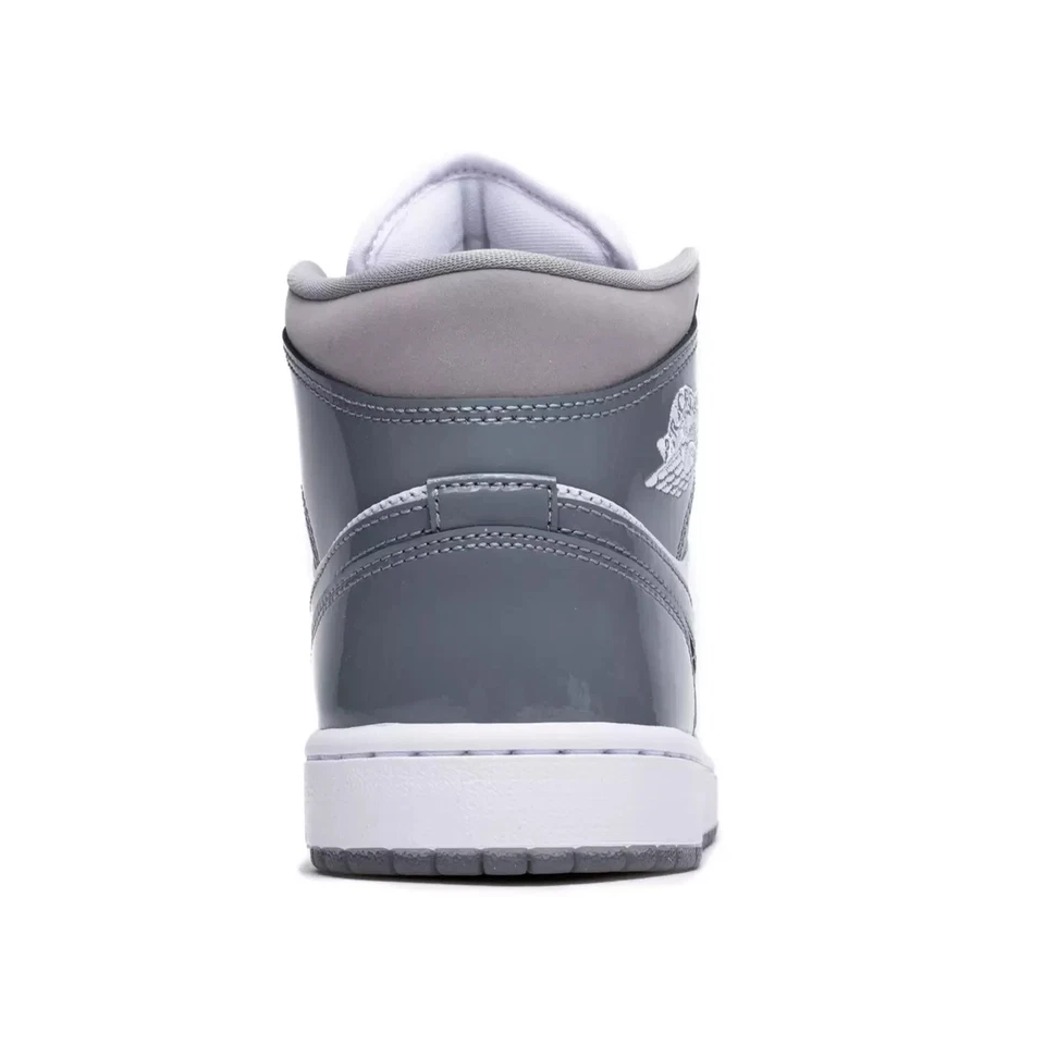 Nike Air Jordan 1 Mid SE Blanco Medio Gris Fresco Zapatos HF3216-100 Hombres Talla Foto 3 de 4
