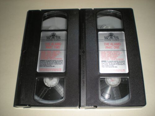 John Wayne "The Alamo" VHS 2 Tape Wide Screen Format Super Clean! - Picture 3 of 8