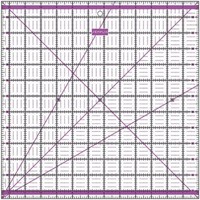 "Semplix Patchwork-Quiltlineal (12,5\"X12,5\" X2,5 Mm Lila) NäHlineal 1A QualitäT"
