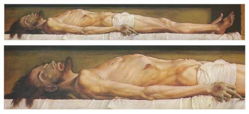 The Body of the Dead Christ in the Tomb and a detail. c.1520-22 30x40 Canvas