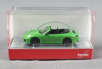 Herpa 420365 H0,1:87 - Porsche 911 (991) Carrera 2 Cabrio, LizardgrüN Neuware!