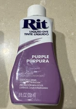 NEW Bottle Rit All-Purpose Liquid Dye Purple 8 Oz.