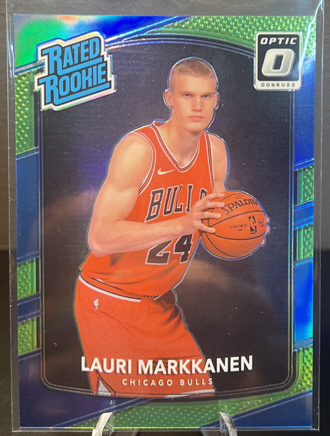 2017 Panini Donruss Optic Lauri Markkanen Rookie RC #159 Lime Green Prizm /175