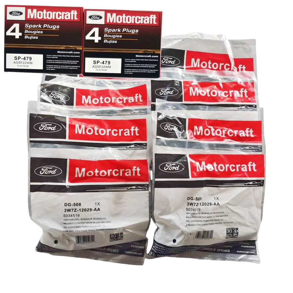 8X DG508 Ignition Coil Pack and Iridium Spark Plug For Ford F-150 4.6L 5.4L V8 — 第 2/4 张图片