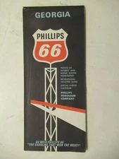 Phillips 66 Road Map of Georgia 1967