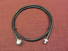 1' RFC240 Scanner Antenna Low Loss Coax Cable N male to BNC Male.
