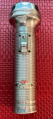 Vintage Metal Rayovac Sportsman Flashlight in Working Condition