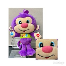 Fisher Price Laugh Learn Learning Opposites 10 Monkey Plush 2012 Works Great