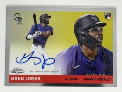 Greg Jones RC AUTO 2025 Topps Chrome Platinum Anniversary #CPA-GJ