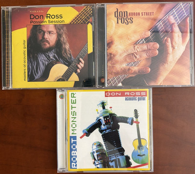 Don Ross CD Lot of 3 Passion Session Huron Street Robot Monster Acoustic Guitar
