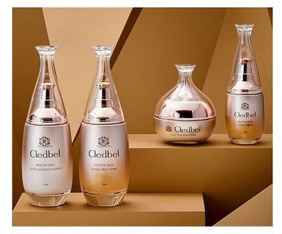 Cledbel Luxury Gold Lifting Skin Care Set - Toner, Lotion, Serum, Cream K-Beauty
