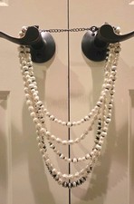 Pearl (Simulated) 5-Row Necklace