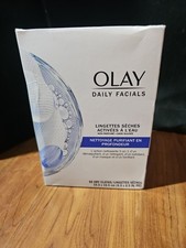 Olay Daily Facials, Deeply Purifying Clean, 5-in-1 Cleansing Wipes with Power