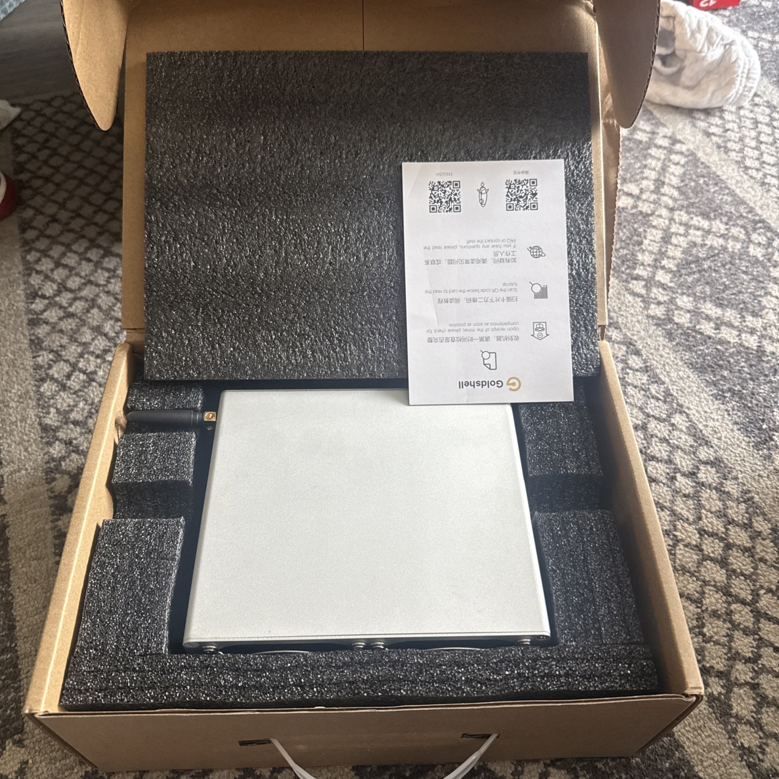 Goldshell Mini-Doge Dogecoin & Litecoin ASIC No PSU, 185mh, 230W with box.