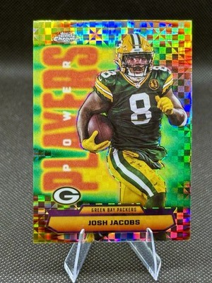 Josh Jacobs Power Players X-Fractor 2025 Topps Chrome #PP-20 Green Bay Packers
