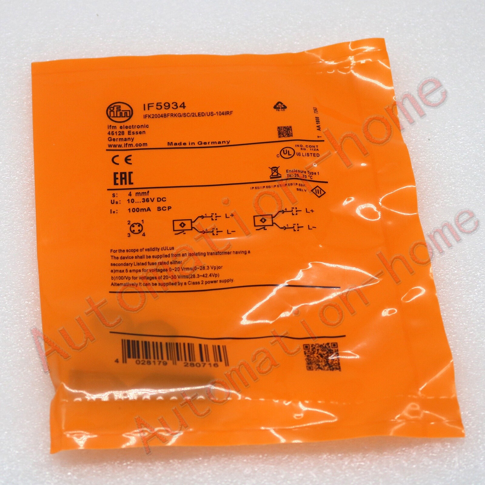 New IFM IF5934 Proximity Switch Sensor *yt
