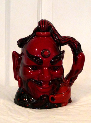 Royal Doulton Limited Edition Flambé Aladdin's Genie Large Character Jug - D6971