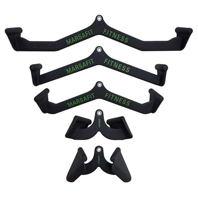 Fitness Cable Machine Attachment 5PCS T bar V Pulley LAT Pull MARSAFIT Home Curl