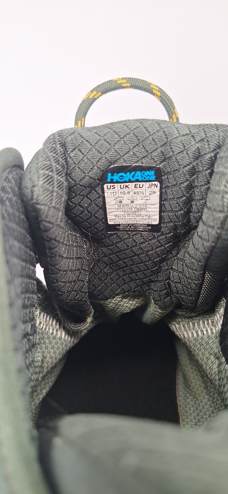 Hoka One One Kaha GTX Hiking Shoes Ankle High Green Men's 11 D thumbnail 11