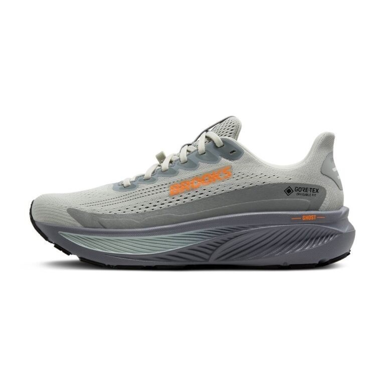 Brooks Ghost 17 Gtx [1104621D022] Men Running Shoes Gray/Orange | eBay