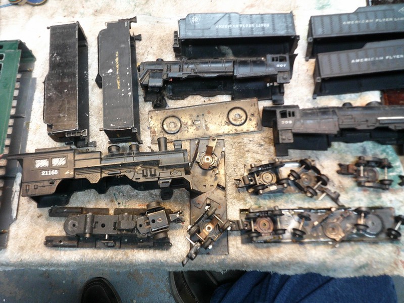 american flyer lionel parts lot 3 steam shells 3 cast tenders 2 plastic tenders