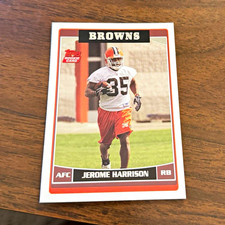 Topps 2006 Jerome Harrison #376 Cleveland Browns Football NFL Rookie Card. rookie card picture