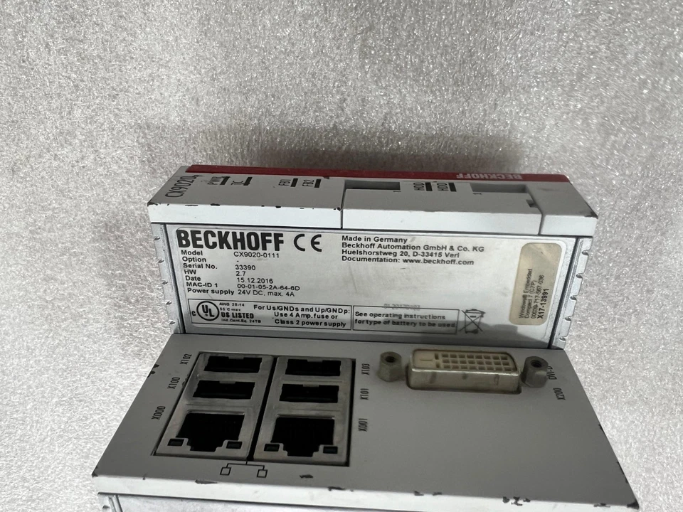 BECKHOFF | CX9020-0111 | Basic CPU module, TESTED OKAY, FAST SHIP - Image 4 of 4