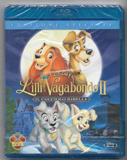 LILLI E IL VAGABONDO II 2 IL CUCCIOLO RIBELLE DISNEY BLU-RAY F.C. SIGILLATO!!!