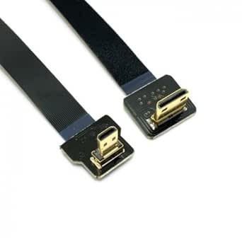 90° FPV Micro to Mini HDMI Cable 20cm for Aerial Photography