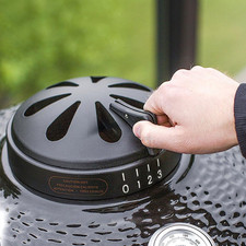 Charcoal Kamado Cast Aluminum Top Vent Chimney for Vision Grills Classic B Serie