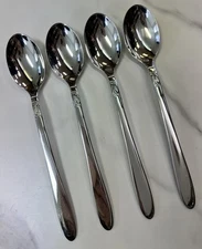 4 International Creation I Stainless Flatware Iced Tea Spoons