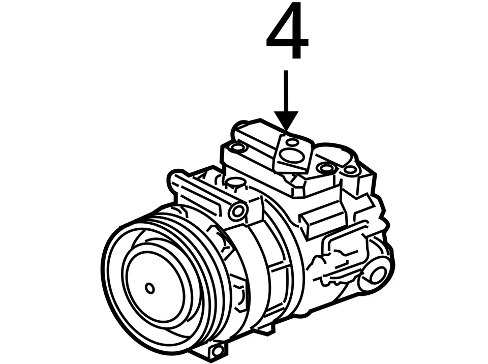 AC Compressor ID C2D38105 Fits 10-15 XJ 2289591 - Image 3 of 3