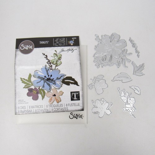 Sizzix Thinlits "Brushstroke Flowers #2" Flower Floral Die Set Tim Holtz