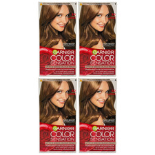 Garnier Color Sensation 6.0 Precious Dark Blonde Permanent Hair Dye - 4 Pack