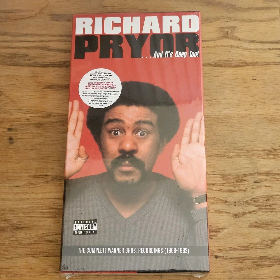 Richard Pryor "And It's Deep Too!" 1968-1992 Complete Warner 9 CD Box Set NEW Foto 2 de 4