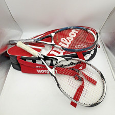 Wilson 2 K Factor Racquets K Three AND K Four Tennis Racquets OS 115 in CASE