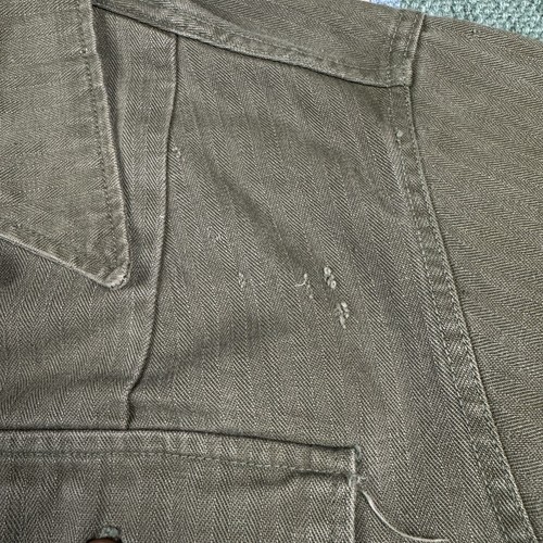 Vintage WW2 HBT US Army Women's Field Jacket Shirt Military Size Medium OD - Picture 4 of 7
