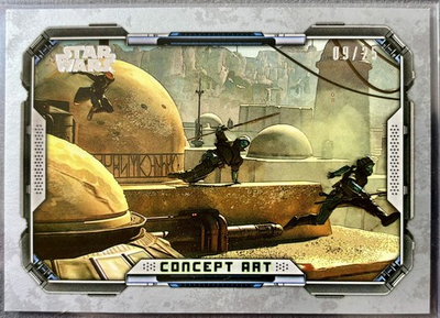 #ad 2022 Topps Book Of Boba Fett Concept Art Silver #CA 1 Rooftop Pursuit 25 $17.00