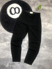 SÉZANE Black Wide Leg Smart Trousers Minimalistic Style Size 32 Ladies Luxury