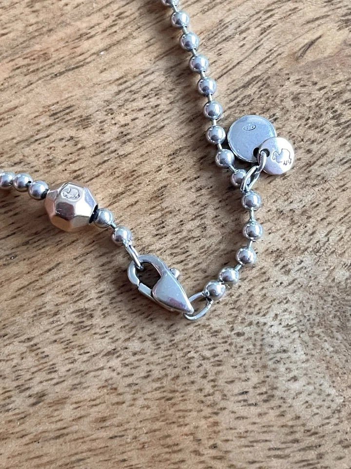 Dodo Pomellato Bracciale Bollicine Argento Con Sassolino In Oro Rosa 9k - Immagine 4 di 4