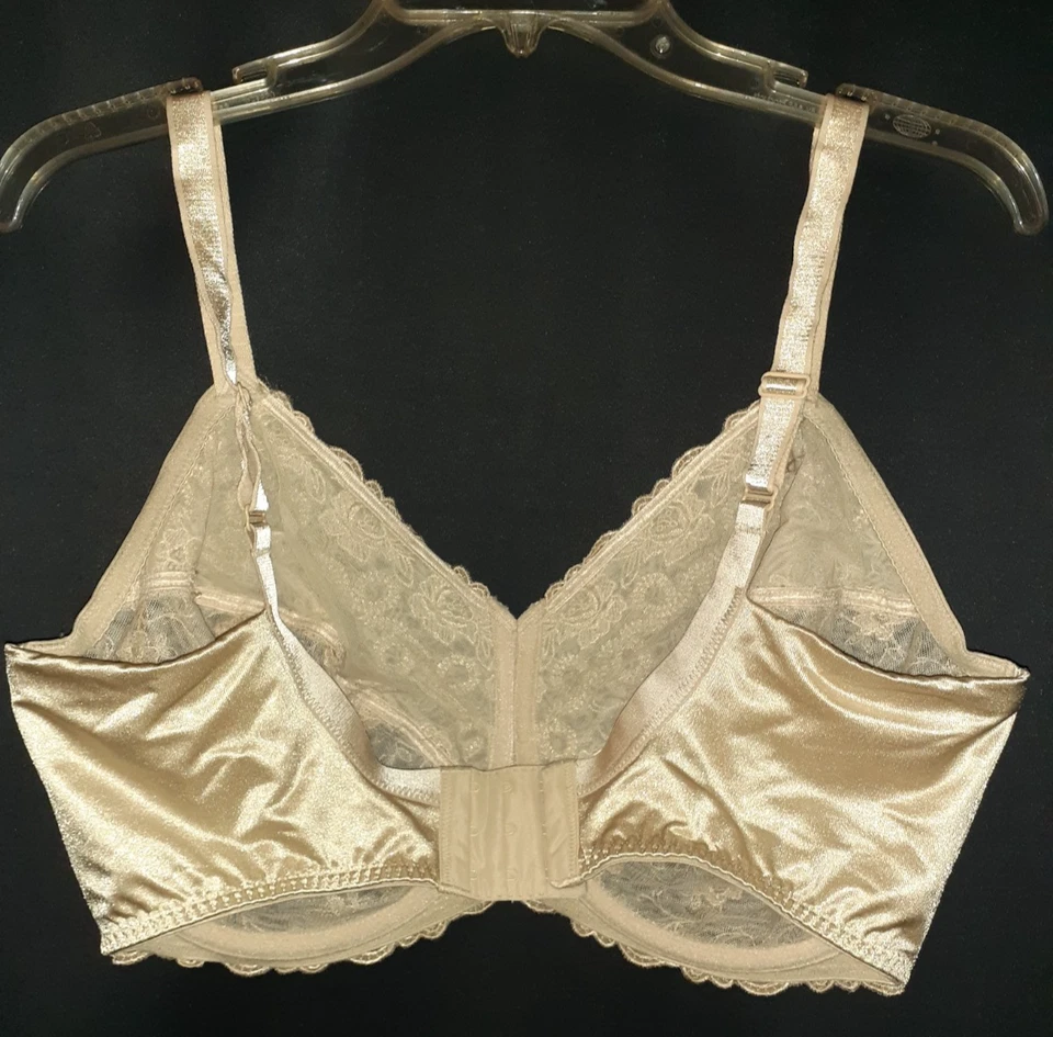 WACOAL 尺寸 40DDD 胸罩 米色 85720 文艺复兴玫瑰钢圈 — 第 4/4 张图片