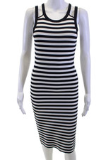 Michael Michael Kors Women Bodycon Tank Midi Dress Black Size XS