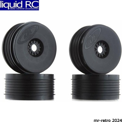 DE Racing -PSB-8B Speedline Plus Buggy Wheels 1/8 Buggy Black
