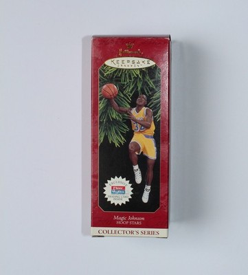 Magic Johnson - Lakers 1997 Weihnachts-Ornament + Karte NBA Keepsake
