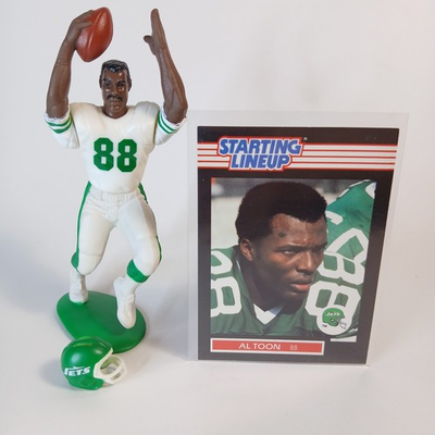 #ad #ad NEW YORK JETS Al Toon 1989 Starting Lineup open NFL football figure card $18.94